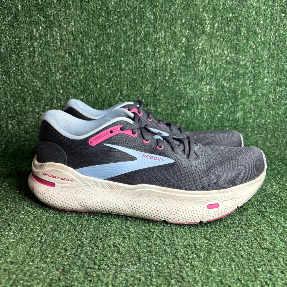 Brooks Ghost Max Cushioned Neutral Athletic Walking Running Shoe Grey Womens 10‎